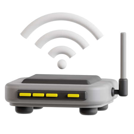 3D wireless signal icon