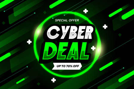 Social media cyber deal sale backgroundのイラスト素材