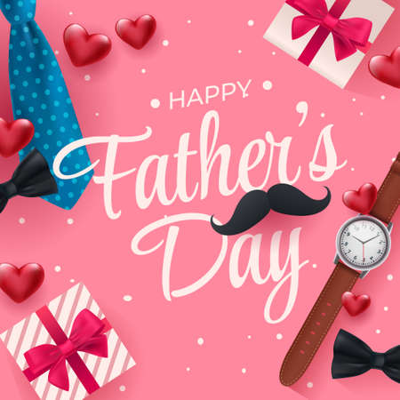 Fathers day designのイラスト素材
