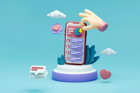 3D E-commerce conceptの写真素材