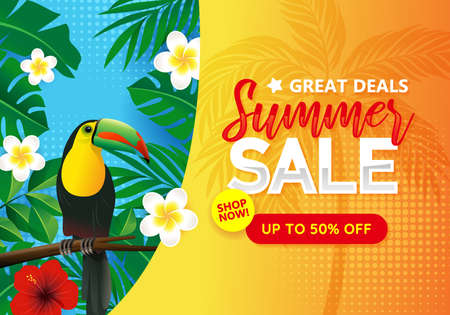 Summer sale promotional designのイラスト素材
