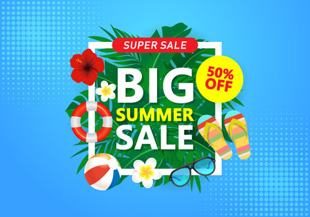 Summer sale promotional designのイラスト素材