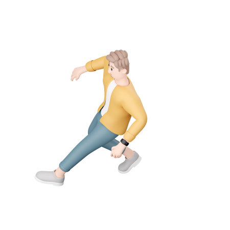 3D man performing dance