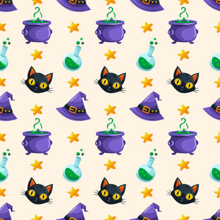 Cute Halloween backgroundのイラスト素材