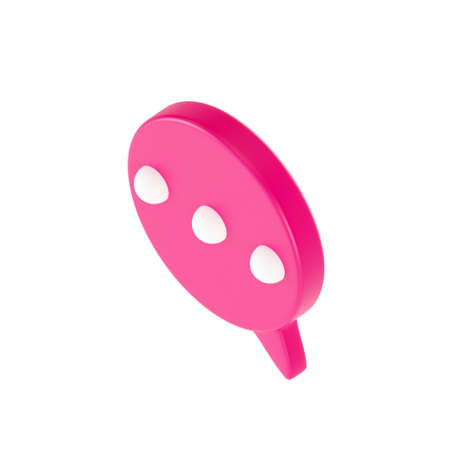 3D speech bubble