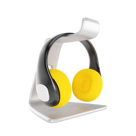 3D headphones with holder