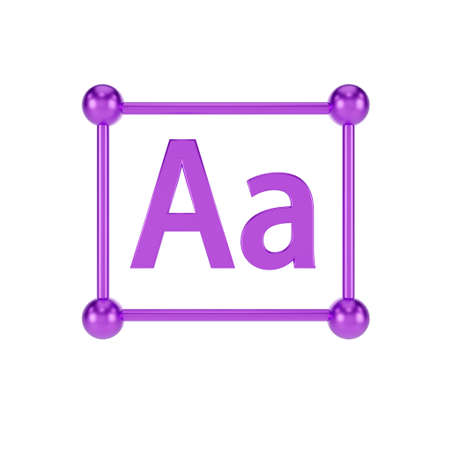 3D edit text icon