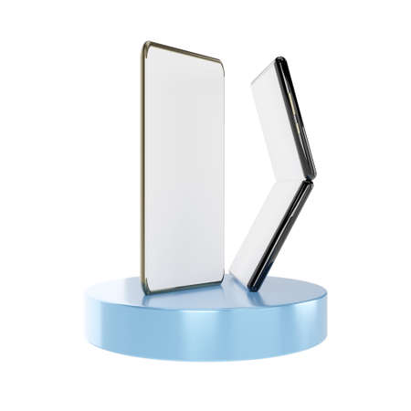 3D flip phone display
