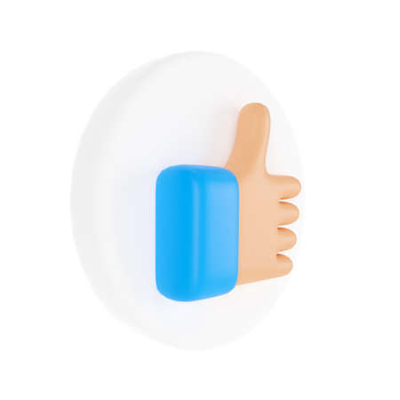 3D thumbs up