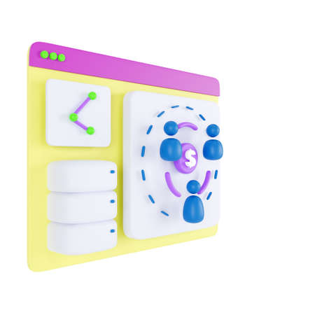 3D business teamwork concept