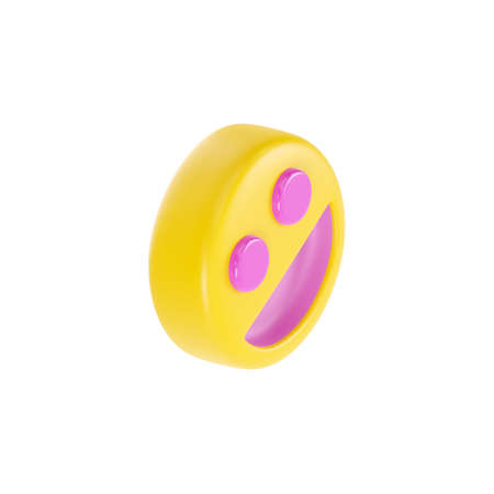 3D smiley face