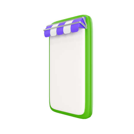 3D phone with ecommerce concept