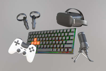 3D gaming conceptの写真素材