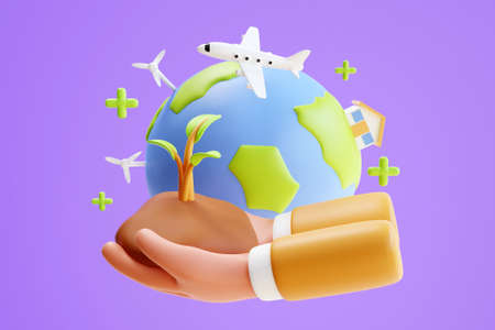 3D go green concept