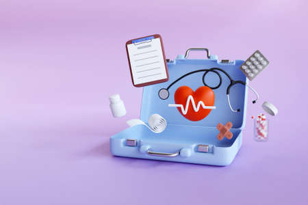 3D first aid kit concept