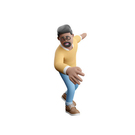 3D man performing dance