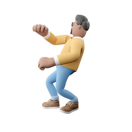 3D man performing dance