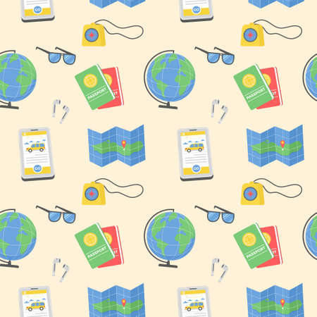 Seamless travel background