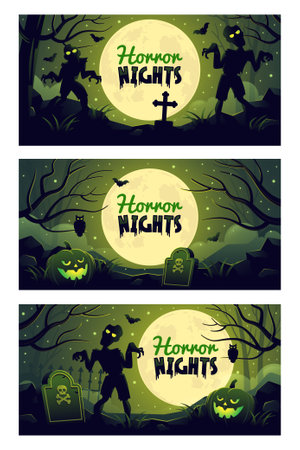 Halloween themed designsのイラスト素材