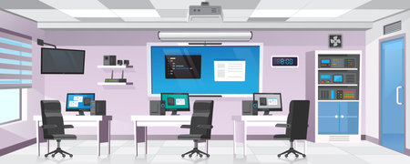 Computer roomのイラスト素材