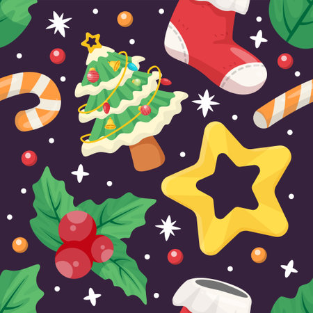 Christmas themed backgroundのイラスト素材