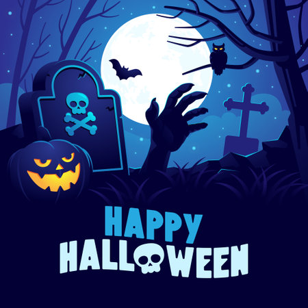 Happy Halloweenのイラスト素材