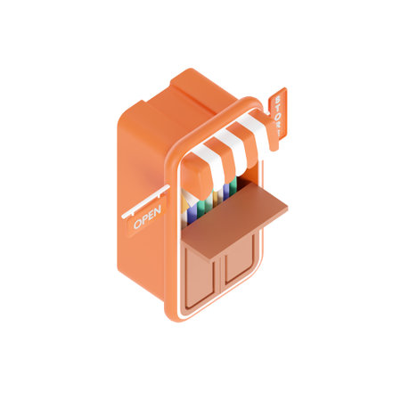 3D mobile phone E-commerce concept