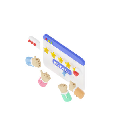 3D positive rating concept