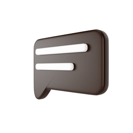 3D speech bubble