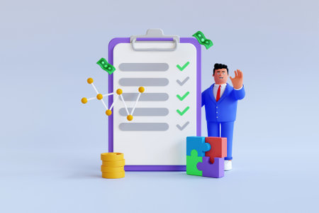 3D marketing conceptの写真素材