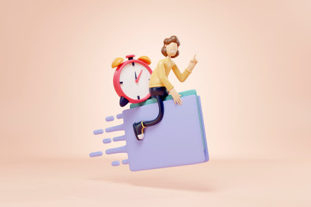 3D fast payment conceptの写真素材