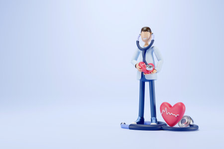 3D cardio heath conceptの写真素材