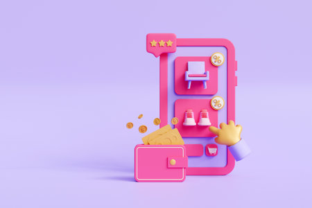 3D ecommerce concept