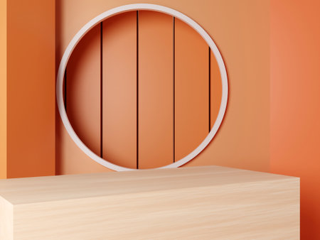 3D mockup display backgroundの写真素材
