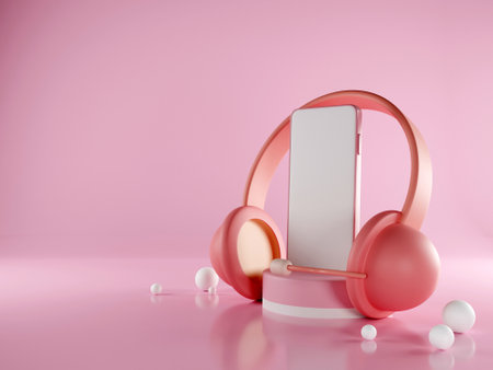 3D mockup display of digital devicesの写真素材