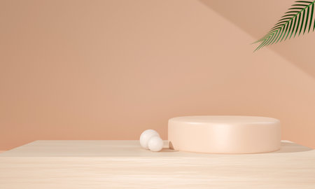 3D mockup display backgroundの写真素材