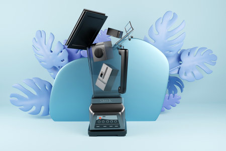 3D household appliancesの写真素材