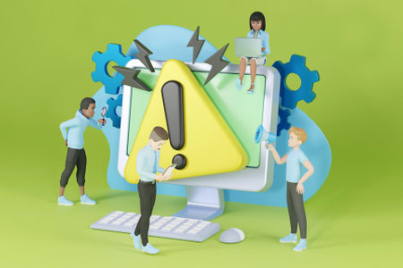 3D teamwork conceptの写真素材