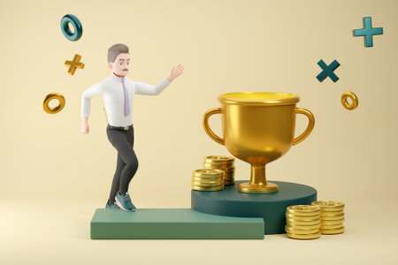 3D promotion conceptの写真素材