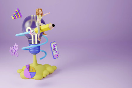 3D idea concept