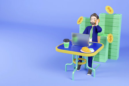 3D businessman conceptの写真素材