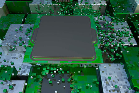 3D circuit mainboard concept