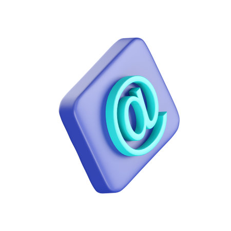 3D at sign