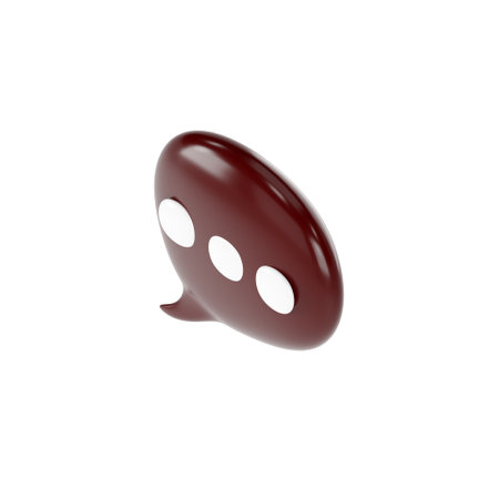 3D speech bubble