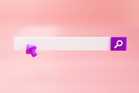3D internet search concept