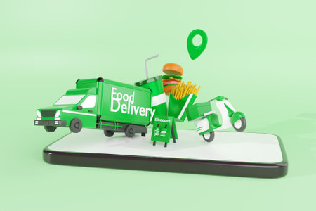 3D food delivery concept
