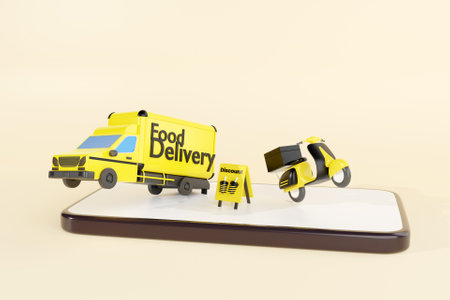 3D food delivery concept
