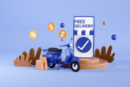 3D free delivery concept