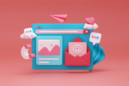 3D social media website concept