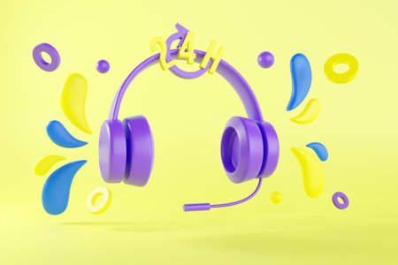 3D customer service concept